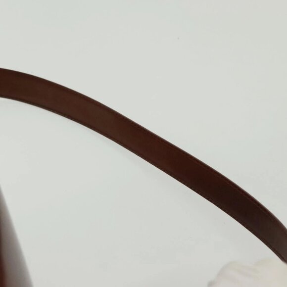 CARTIER Shoulder Bag Enamel Brown Silver Auth - Picture 9 of 16